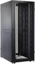 Монтажный шкаф ЦМО Шкаф серверный ПРОФ напольный 48U 800x1000 дверь перфор., задние двойные перфор., черный, в сборе ШТК-СП-48.8.10-48АА-9005