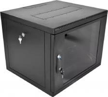 Монтажный шкаф ЦМО Шкаф, стойка Шкаф коммутационный настенный 9U 600x650мм пер.дв.стекл 120кг черный 581мм 22.5кг 180град. 475мм IP20 металл