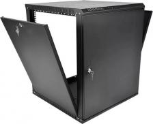 Монтажный шкаф ЦМО Шкаф телекоммуникационный настенный разборный ЭКОНОМ 15U дверь металл, цвет черный [ШРН-Э-15.500.1-9005]