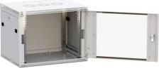 Монтажный шкаф EKF Шкаф настенный 19", 9U TRP-WLL-0964-40G TERACOM PRO 600х450 мм дверь стеклянная с замком-ручкой серый