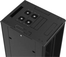 Монтажный шкаф HyperLine Серверный шкаф TTB-4268-AS-RAL9004 Глубина 60см, черный