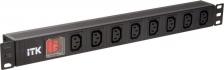 Монтажный шкаф ITK Модуль розеток PH12-8C131 черный 1 шт