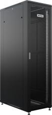 Монтажный шкаф NTSS Шкаф напольный R 42U 800х1000мм, 4 профиля 19", двери перфорированная и перфорированная двухстворчатая, черный RAL 9005