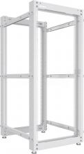 Монтажный шкаф NTSS Стойка серверная OR двухрамная 42U, 600-1000мм, комплект ножек, серый RAL 7035 NTSS-2POR42U/600-1000