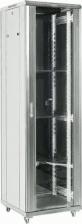Монтажный шкаф Rexant Шкаф коммутационный напольный 27U 600x600мм пер.дв.стекл металл 2 бок.пан. направл.под винты 800кг серый 56кг 230град. 1387мм IP20 сталь