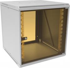 Монтажный шкаф Suprlan Шкаф, стойка Шкаф коммутационный настенный 12U 600x600мм пер.дв.стекл направл.под закл.гайки 70кг RAL 7035 535мм 26.22кг 620мм