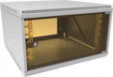 Монтажный шкаф Suprlan Шкаф, стойка Шкаф коммутационный настенный 6U 600x600мм пер.дв.стекл направл.под закл.гайки 70кг RAL 7035 535мм 19.37кг 360мм