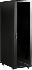 Монтажный шкаф TWT LANMASTER Шкаф 19" Business, 18U 600x800, черный, передняя дверь стекло, задняя дверь распашная металл [TWT-CBB-18U-6x8-G1]
