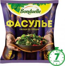 Мороженые овощи/фрукты/грибы Bonduelle Овощная смесь быстрозамороженная Овощи по-турецки Фасулье, 400 г