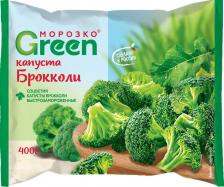 Мороженые овощи/фрукты/грибы Морозко Брокколи Green быстрозамороженная 400г