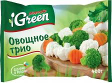 Мороженые овощи/фрукты/грибы Морозко Смесь овощная Овощное трио замороженная 400 г