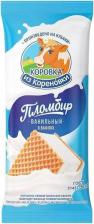 Мороженое Коровка из Кореновки Мороженое пломбир ванильное в вафлях, 70 г