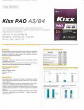 Моторное масло Kixx Pao 5W-40 4 л