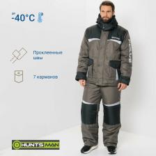 Мужской спортивный костюм Huntsman Костюм тактический мужской зимний Полюс V-2 для охоты, рыбалки, туризма ветровлагозащитный, ткань Cell, цвет хаки 4627199921617
