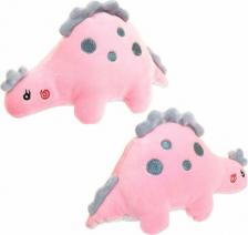 Мягкая игрушка ABtoys Мягкая игрушка "Dino Baby. Динозаврик" розовый, 19 см