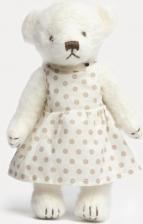 Мягкая игрушка Gulliver Мишка белый, дочка Маруся 25 см, коллекция Retro