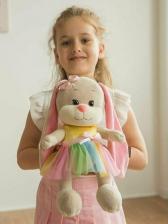 Мягкая игрушка Maxitoys Мягкая Игрушка Jack&ampLin, Зайка в Нарядном Синем Платье, 25 см, в Коробке JL-032101-25