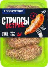 Мясной полуфабрикат Троекурово Стрипсы куриные Острые 350г