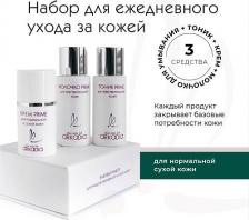 Набор косметики Arkadia Базовый набор косметики из 3 мини-средств для нормальной и сухой кожи