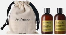 Набор косметики Asense Набор парфюмированных средств для ванной и душа Набор жидкое мыло-скраб и лосьон для тела в брендированном мешочке Vetiver & Rosemary