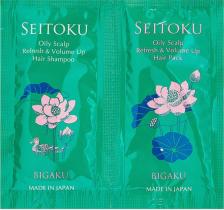 Набор косметики Bigaku Набор для ухода за волосами Дорожный набор Японских пробников Seitoku Oily Scalp Refresh&Volume Up