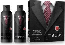 Набор косметики Compliment Подарочный набор мужской №1770 New Boss Gentleman Шампунь для волос и бороды + Гель для душа