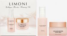 Набор косметики Limoni Подарочный набор для ухода за кожей Collagen Booster Firming Set : Сыворотка для лица 30ml + Крем для лица 50ml