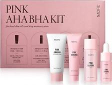 Набор косметики Nacific Розовый набор Aha Bha Kit для ухода за кожей в дорожном формате
