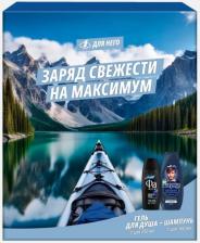 Набор косметики Schauma Набор Заряд свежести на максимум шампунь 360 мл и гель для душа Фа 250 мл