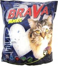 Наполнитель для кошачьего туалета Brava Наполнитель для кошачьего туалета Микс силикагелевый, 10 л
