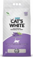 Наполнитель для кошачьего туалета Cat's White Наполнитель для кошачьего туалета Lavender комкующийся с ароматом лаванды 5л