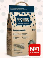 Наполнитель для кошачьего туалета Napkins наполнитель впитывающий наполнитель, 100% Натуральный, без пыли, крупная фракция, 24 л