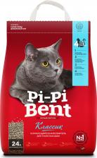 Pi-Pi-Bent Наполнитель для кошачьего туалета Classic комкующийся, крафт-пакет 10кг
