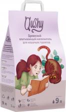 Наполнитель для кошачьего туалета Qushy наполнитель древесный впитывающий (3 кг., 9 л.)
