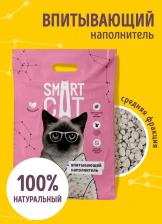 Наполнитель для кошачьего туалета Smart Cat впитывающий наполнитель, средняя фракция, 5 л (2.5 кг)