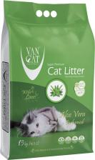 Наполнитель для кошачьего туалета Van Cat Наполнитель ALOE VERA комкующийся, алоэ вера, 15 кг