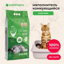 Наполнитель для кошачьего туалета Van Cat Наполнитель для кошачьего туалета Aloe Vera с ароматом алоэ вера 10кг