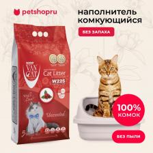 Наполнитель для кошачьего туалета Van Cat Наполнитель для кошачьего туалета Natural комкующийся 15кг
