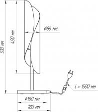 Настольная лампа Элетех 1005404637