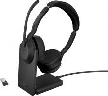 Наушники Jabra Evolve2 55 Link380a MS Stereo with Charging Stand, Black (25599-999-989)