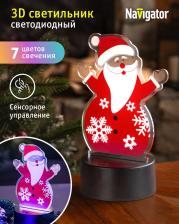 Ночник Navigator Светильник светодиодный декоративный новогодний Дед Мороз 93 684 NSL-53