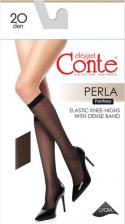 Носки Conte Elegant Женские гольфы, капроновые, фантазийные, 20 den, размер 23-25, черный