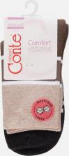 Носки Conte Elegant Женские носки средние, фантазийные, размер 23, коричневый