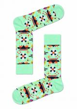 Носки Happy Socks Женские носки средние, размер 25, зеленый