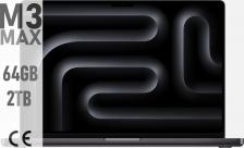 Ноутбук Apple MacBook Z1AW000MJ [Apple M3 Max, 64 Гб, 2 Тб, Mac OS, Apple M3 Max]