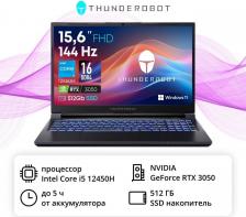 Ноутбук Thunderobot JT009F00FRU [Intel Core i5, 15.6", 2 ГГц, 1920 x 1080, DDR4, 16 Гб, 512 Гб, 512 Гб, Windows 11 Home, Intel Core i5 12450H / 2 ГГц]