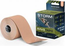 Тейп RaveTape Кинезиотейп STORM рулон 5см х 5м, цвет: телесный