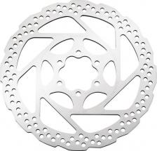 Оборудование к велосипедам Shimano Ротор велосипедный RT56, 160мм, 6 болтов, только для пластиковых колодок, серебристый, ESMRT56SC