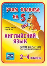 Обучающая игра/пособие Издательство "Учитель" Английский язык Future Simple Tense будущее простое время 2-4 кл.: Таблица-плакат 420х297