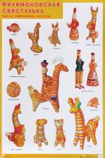 Обучающая игра/пособие Мозаика-Синтез Обучающий плакат Филимоновская Свистулька. Работы Современных Мастеров